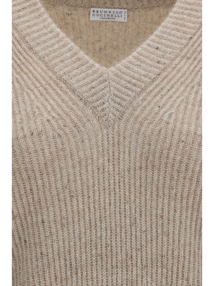 Cashmere and mohair V-neck Sweater