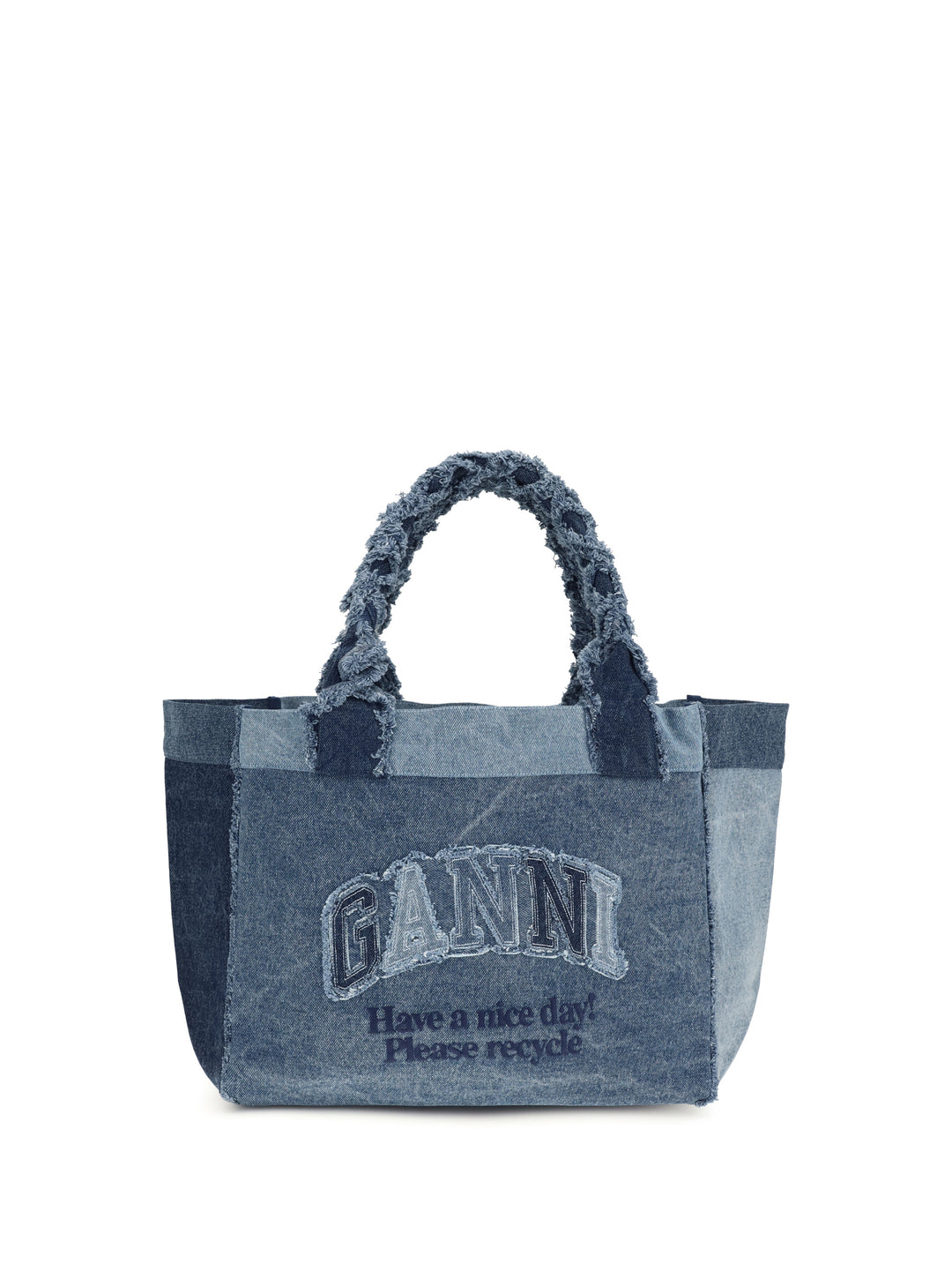 Medium trapeze denim Shopper 1