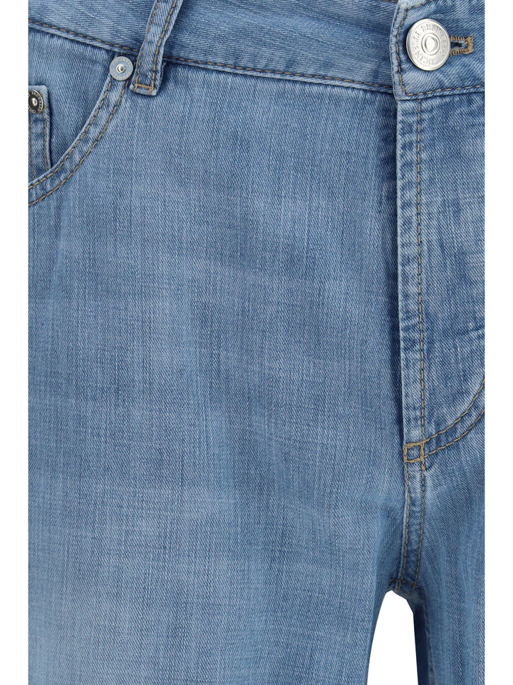 Jeans in cotton with distressed effect 3