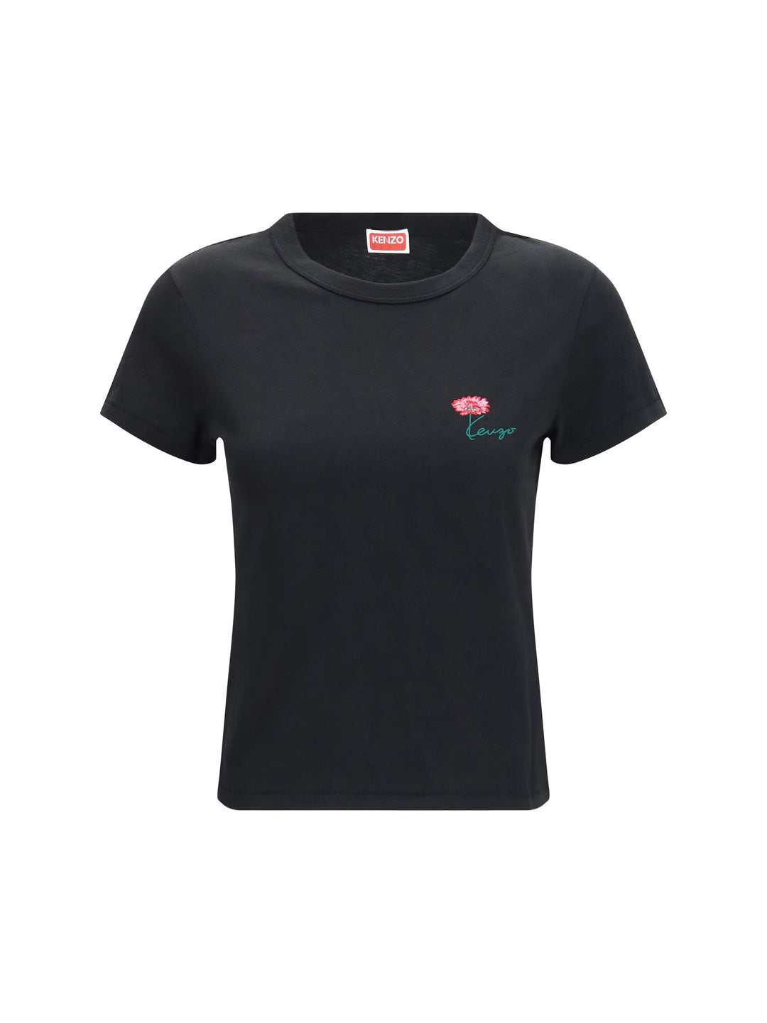 Kenzo Tulip embroidered cotton T-shirt 1