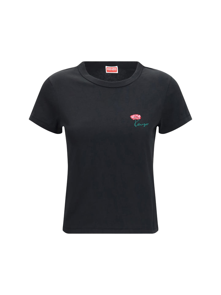 Kenzo Tulip embroidered cotton T-shirt 1