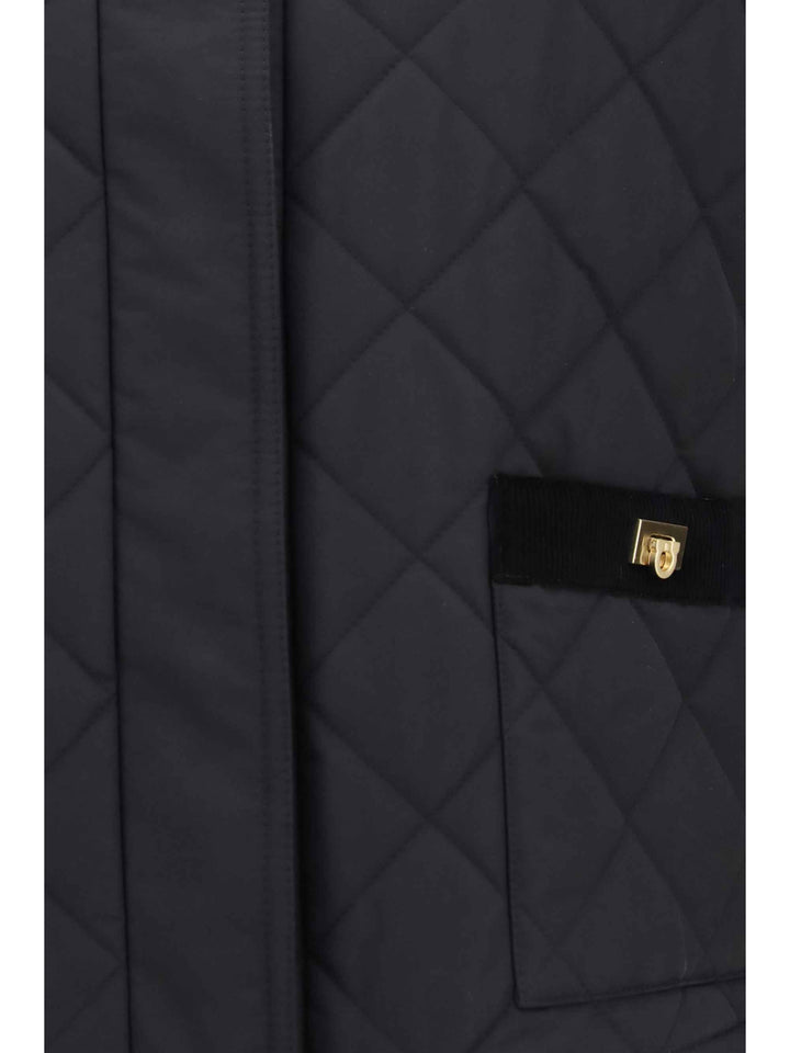 Padded Jacket with Gancini buckles