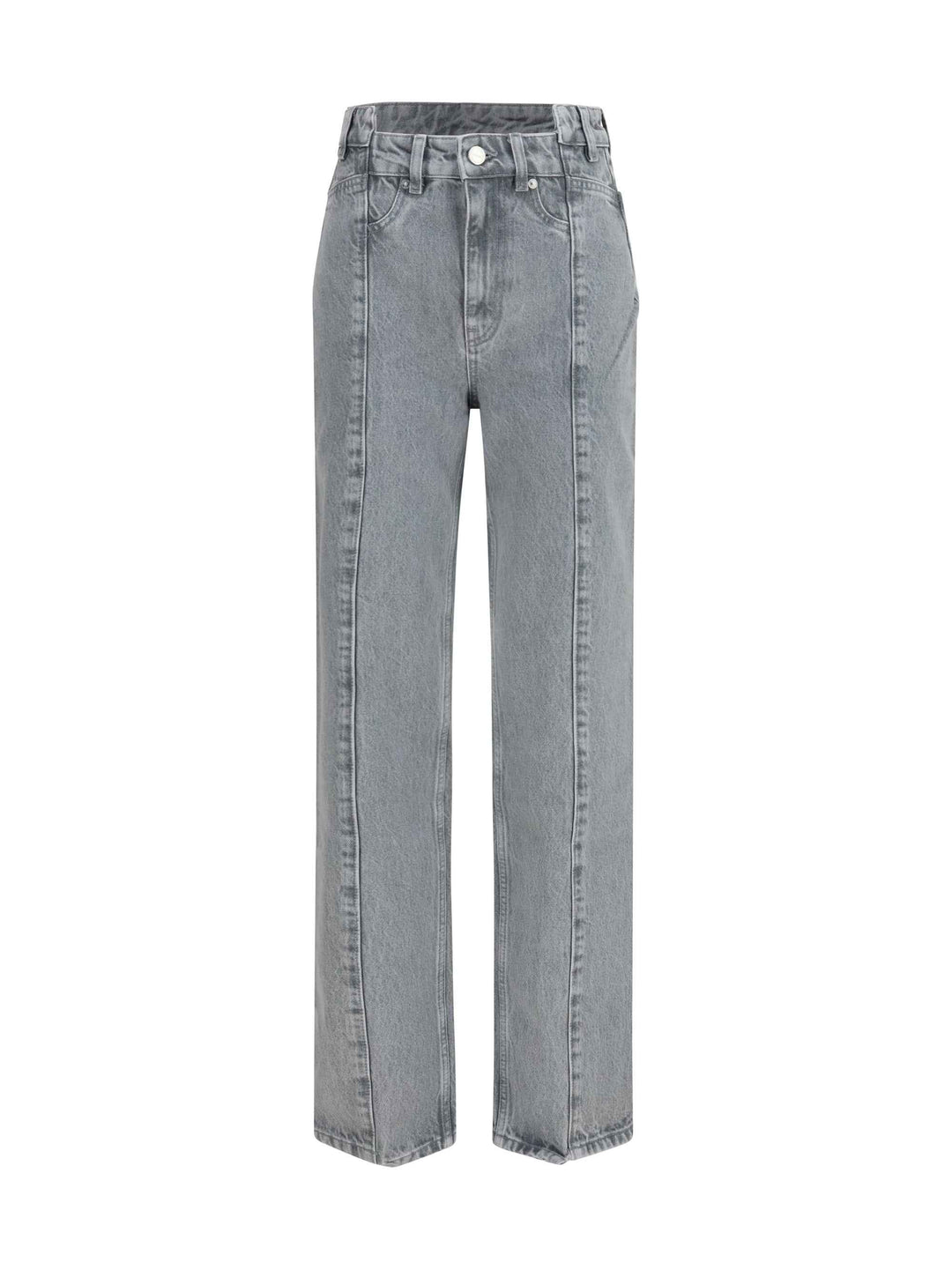 Rigid denim cuffed Jeans
