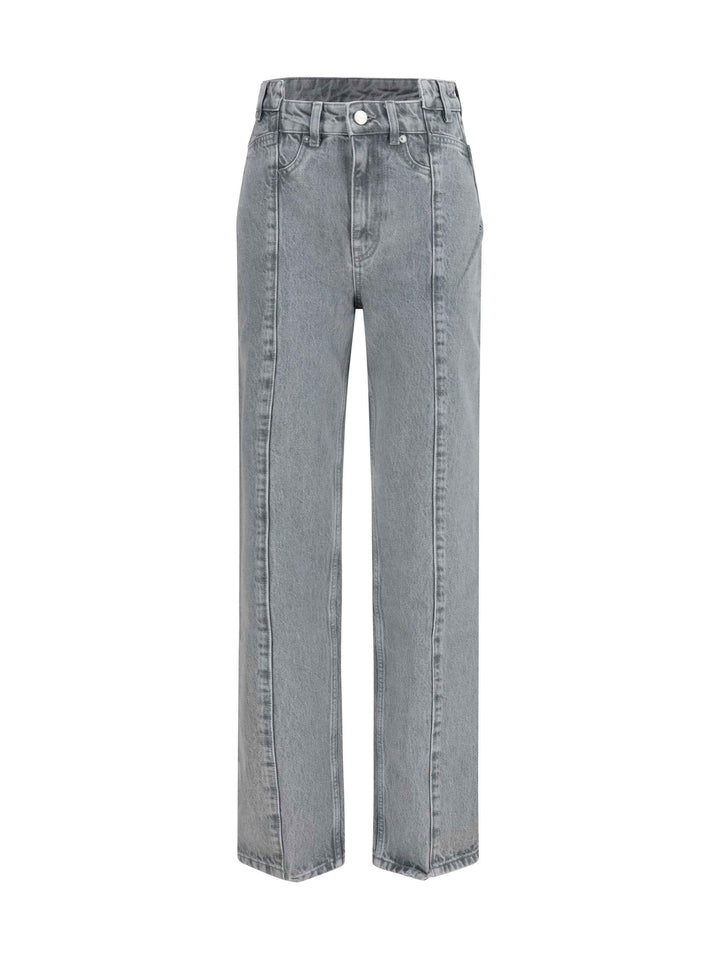 Rigid denim cuffed Jeans