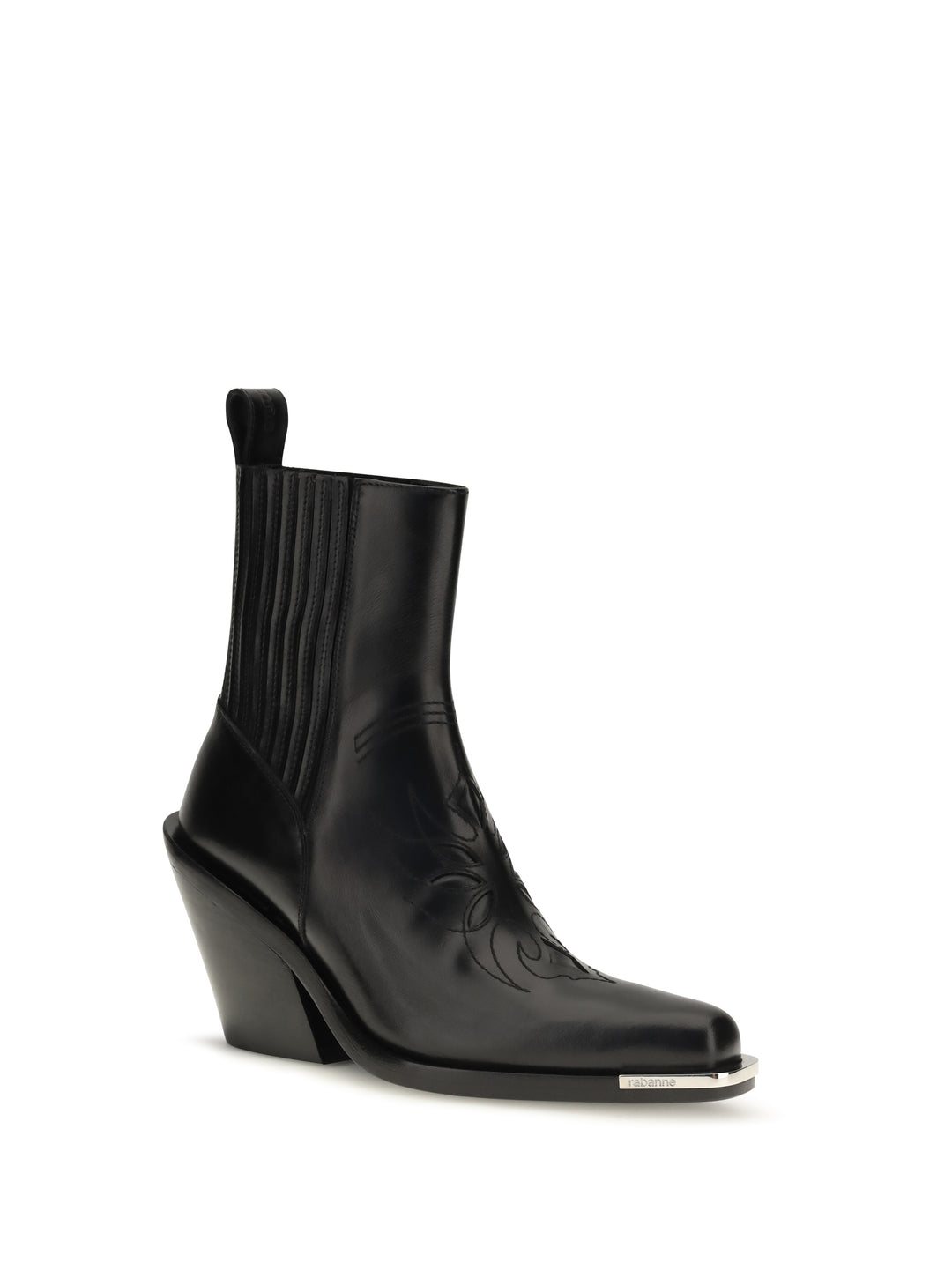 Leather cowboy Ankle Boots 2