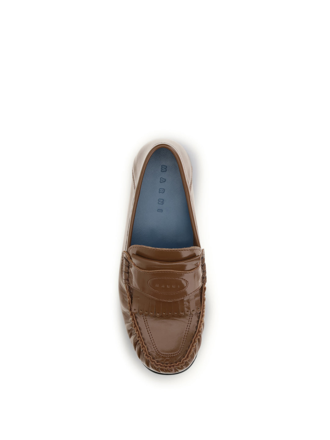 Leather Loafers with tassels and foldable heel 4