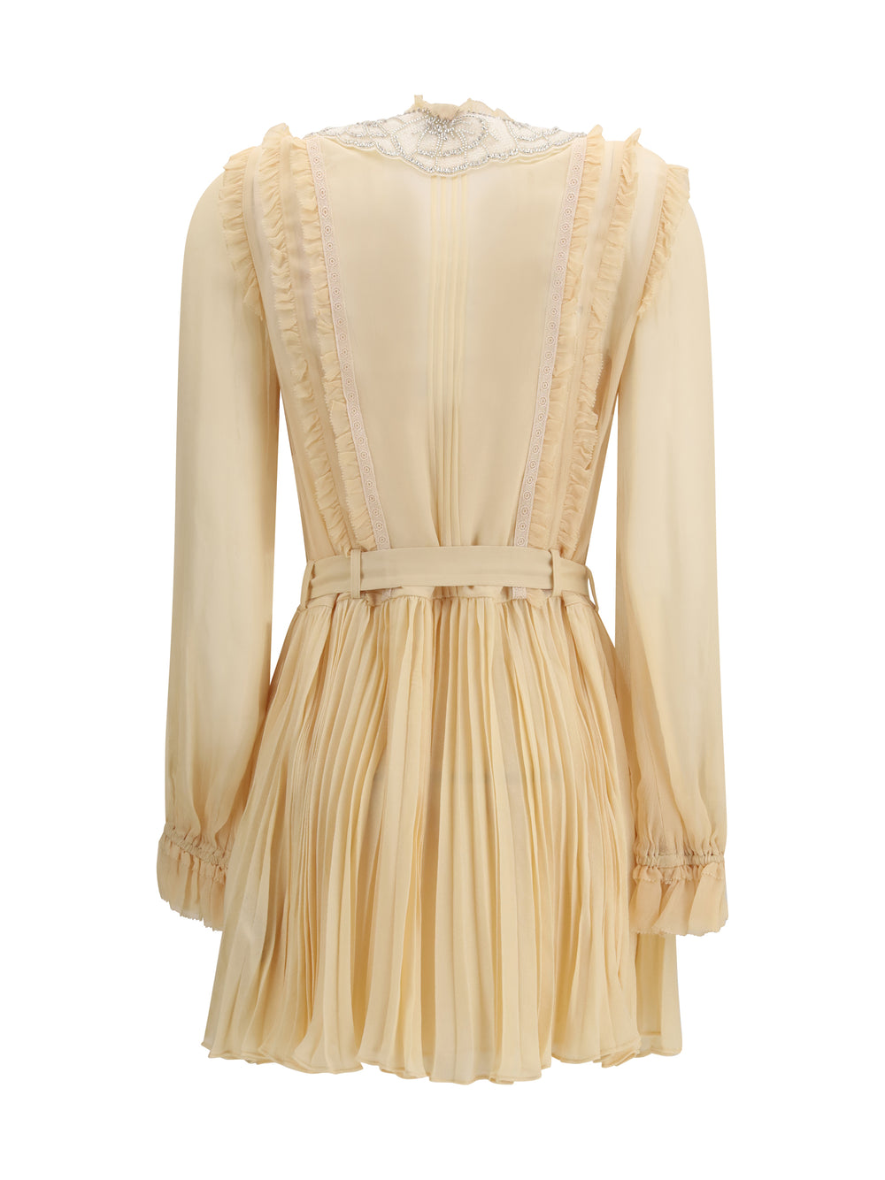 Pleated georgette mini Dress 2