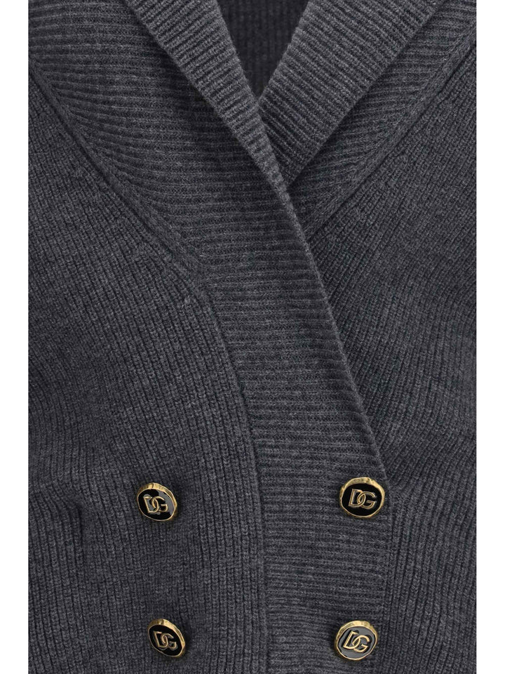 Cropped shawl collar Cardigan with wide sleeves
