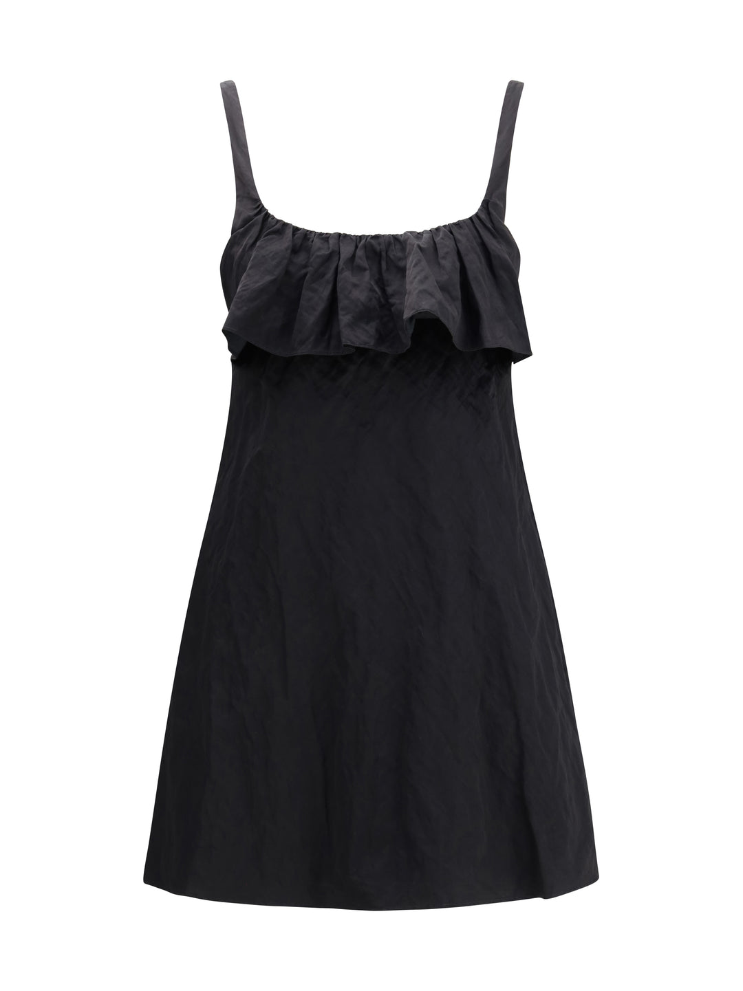 Mini Dress in washed technical satin 1