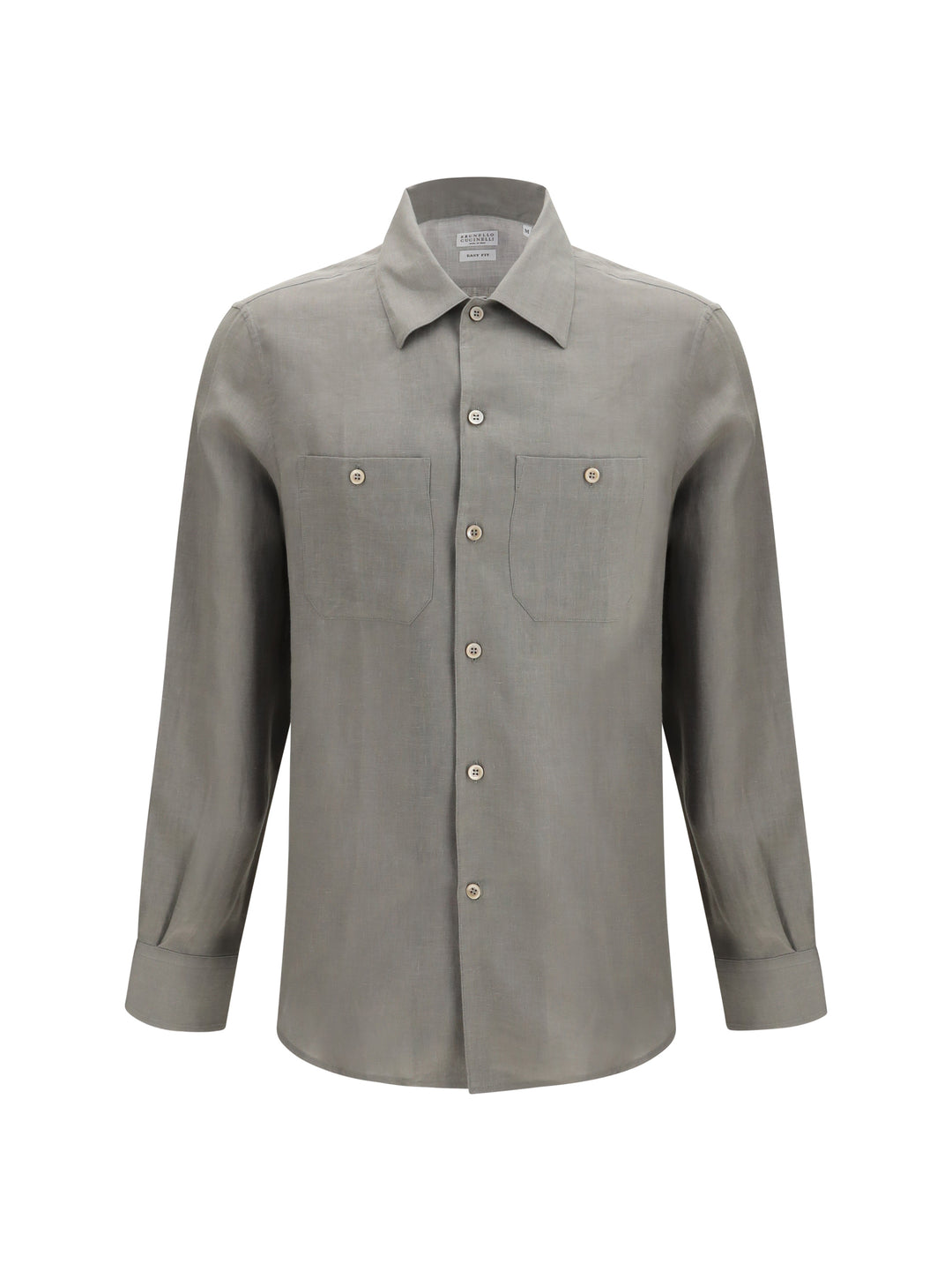 Easy-fit linen Shirt with chest pockets 1