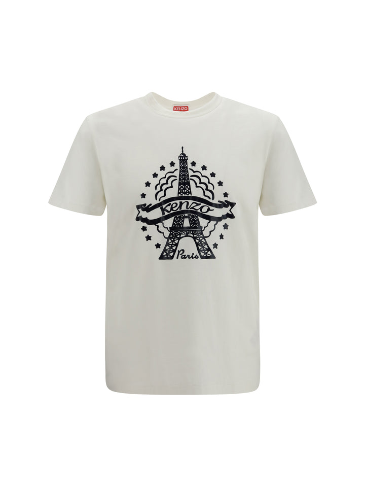 Kenzo Eiffel Tower Design cotton T-shirt 1