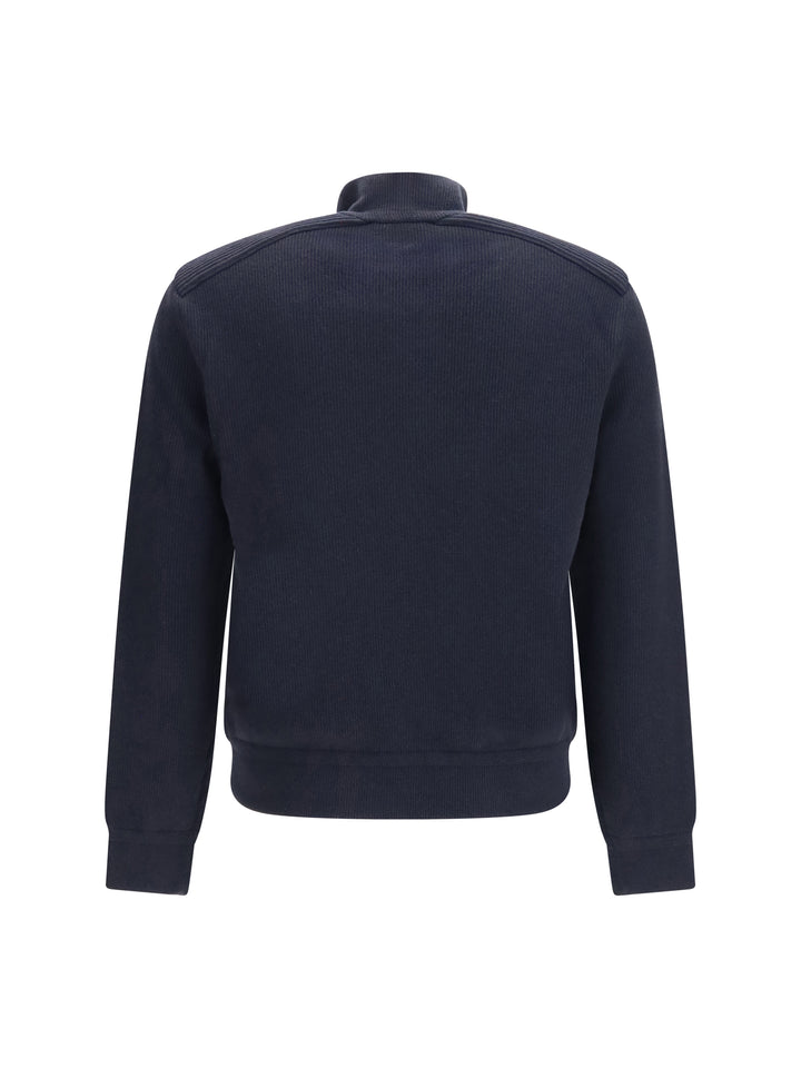 Zip-up padded Cardigan in wool and cashmere blend 2