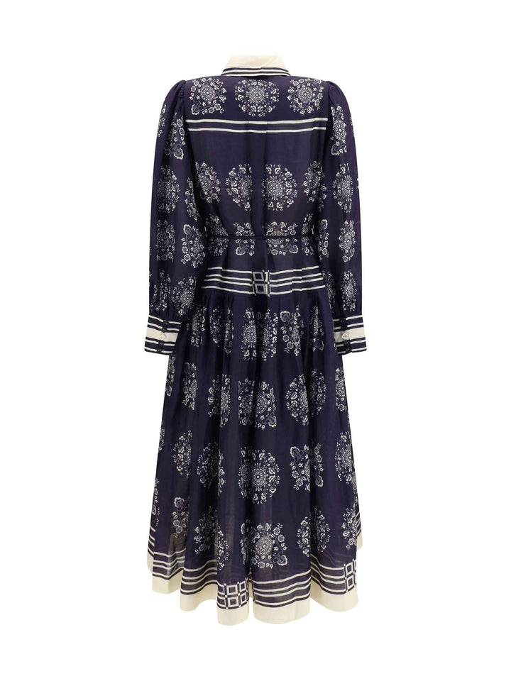 Banderra floral print Midi Shirt Dress