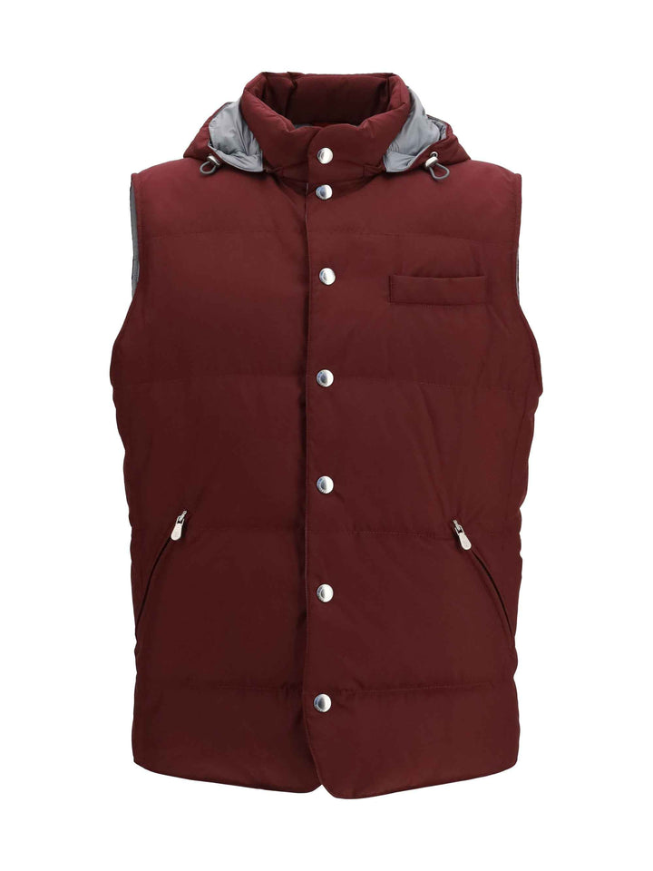 Sleeveless hooded Gilet