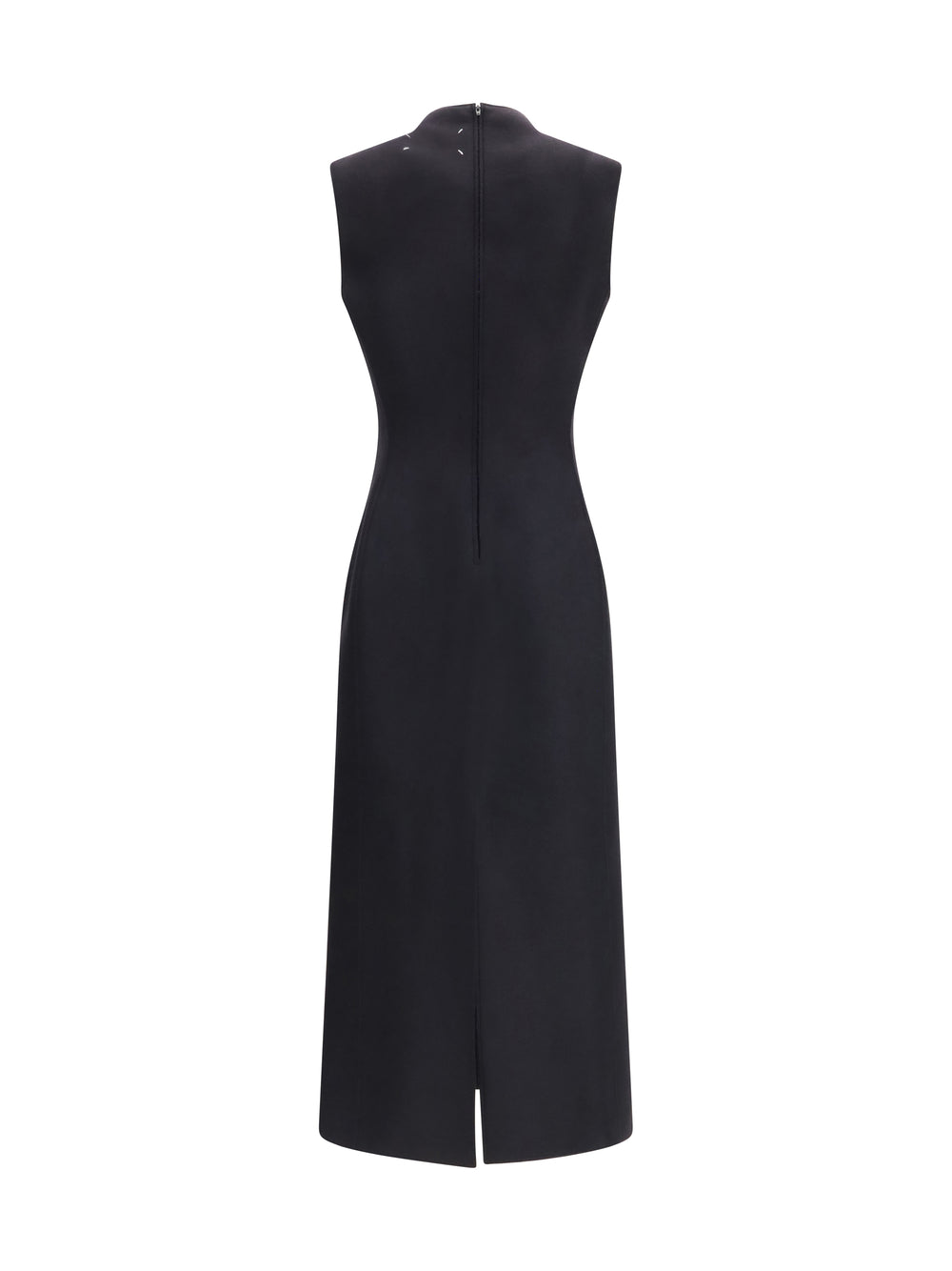 Sleeveless virgin wool midi Dress 2