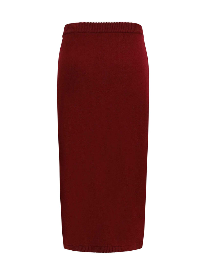 Merino wool midi Skirt