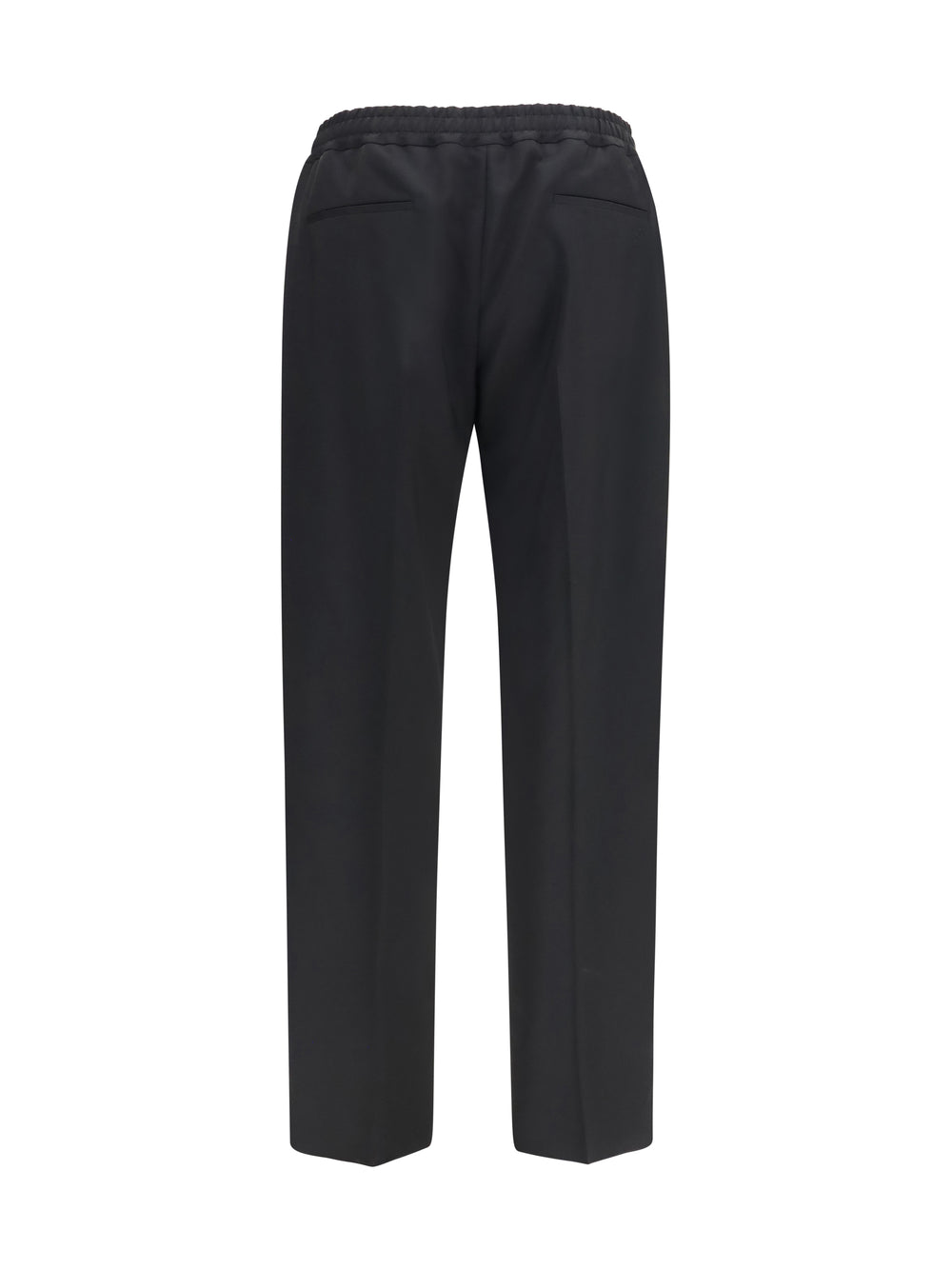 VLogo embroidered cotton gabardine Pants 2