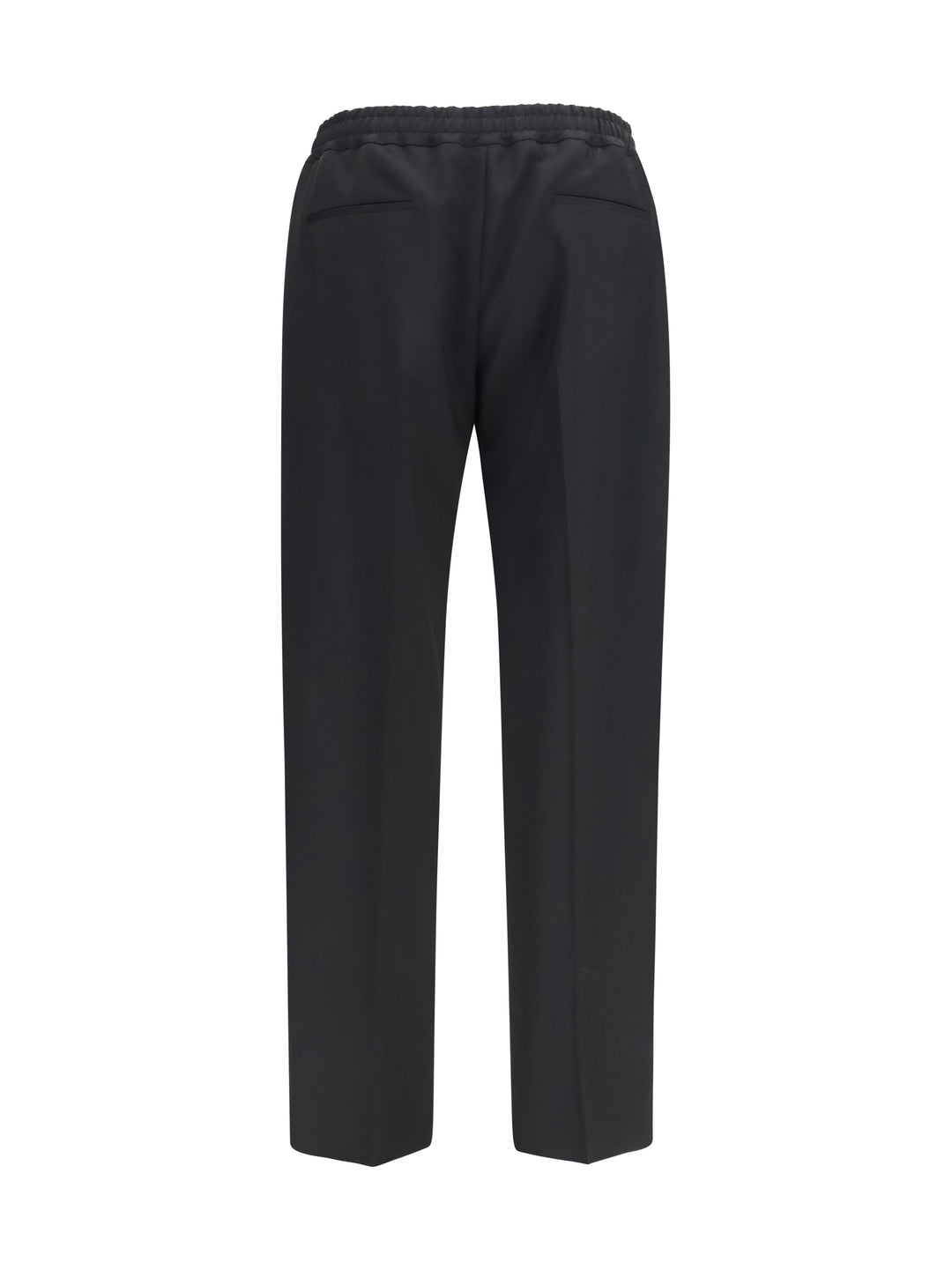 VLogo embroidered cotton gabardine Pants 2