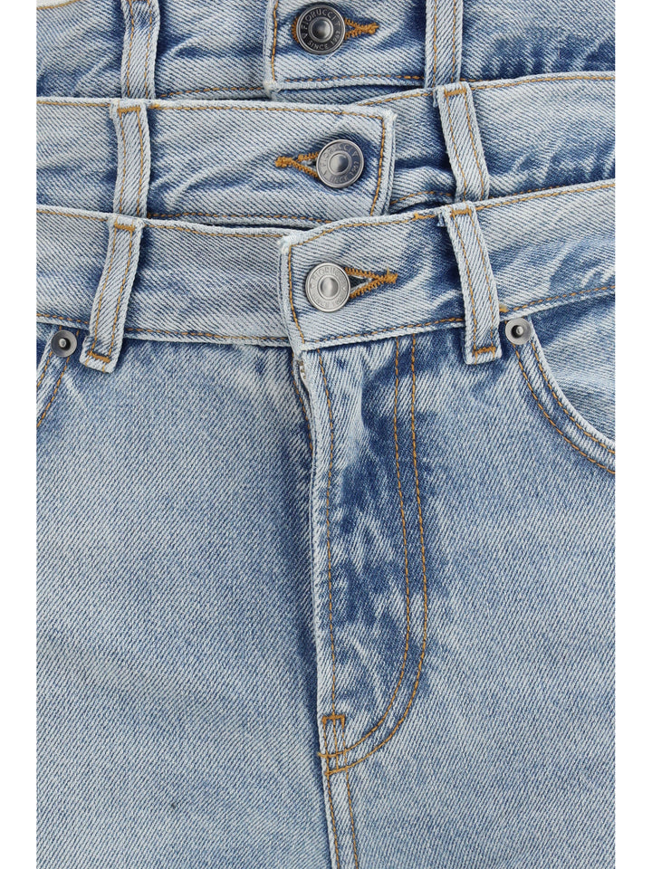 Flared Jeans with triple-layer waist detail 3