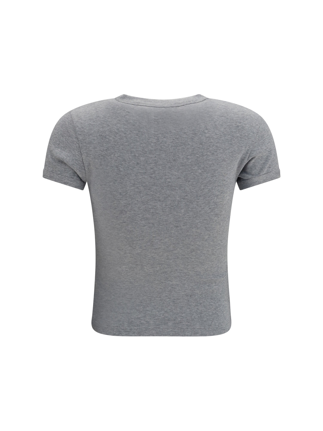 Fitted cotton T-shirt with embroidered logo 2