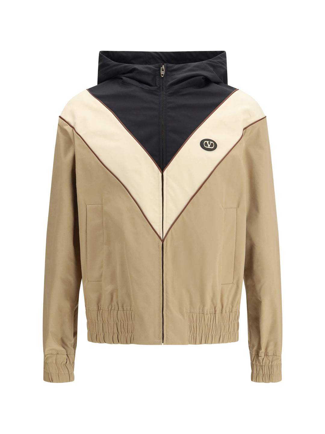 Nylon hooded windbreaker Jacket 1