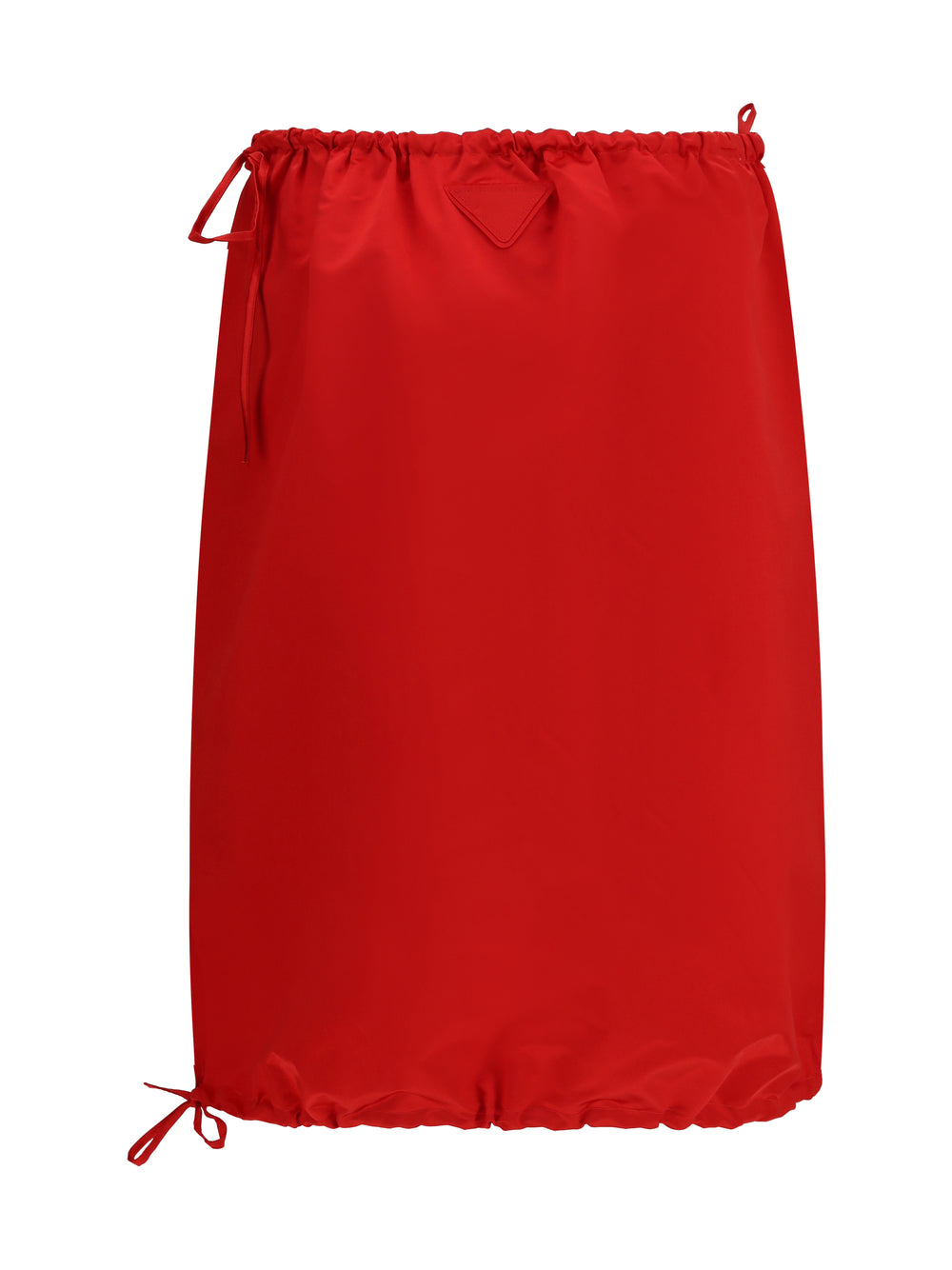 Satin midi Skirt with drawstring 2
