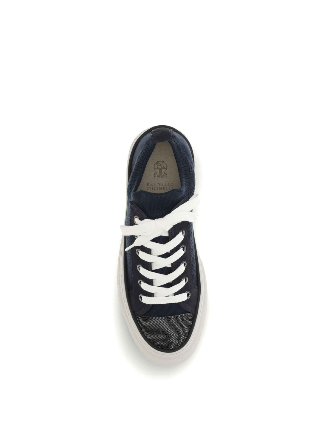 Cotton knit and suede Sneakers