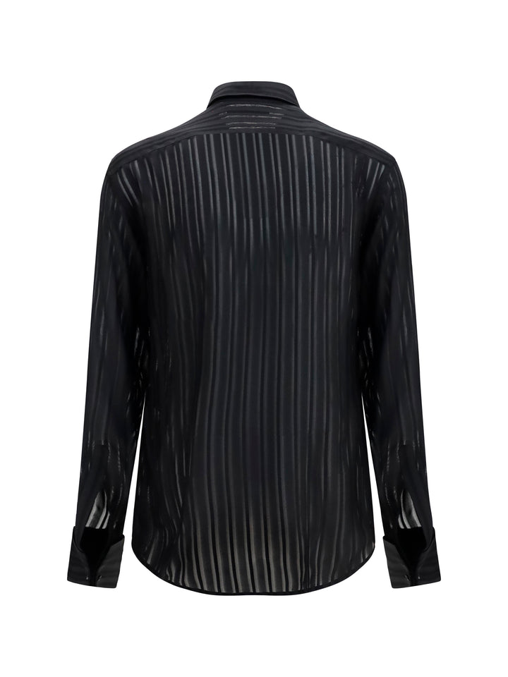 Striped silk gauze Shirt 2