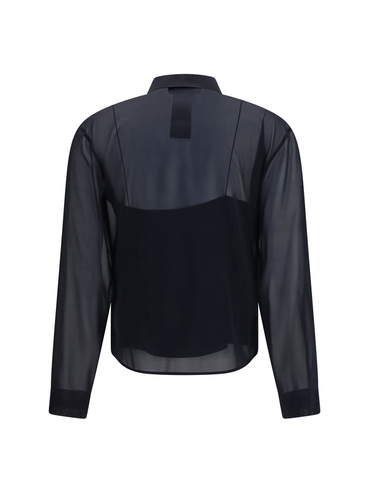 Stretch silk chiffon Shirt 2