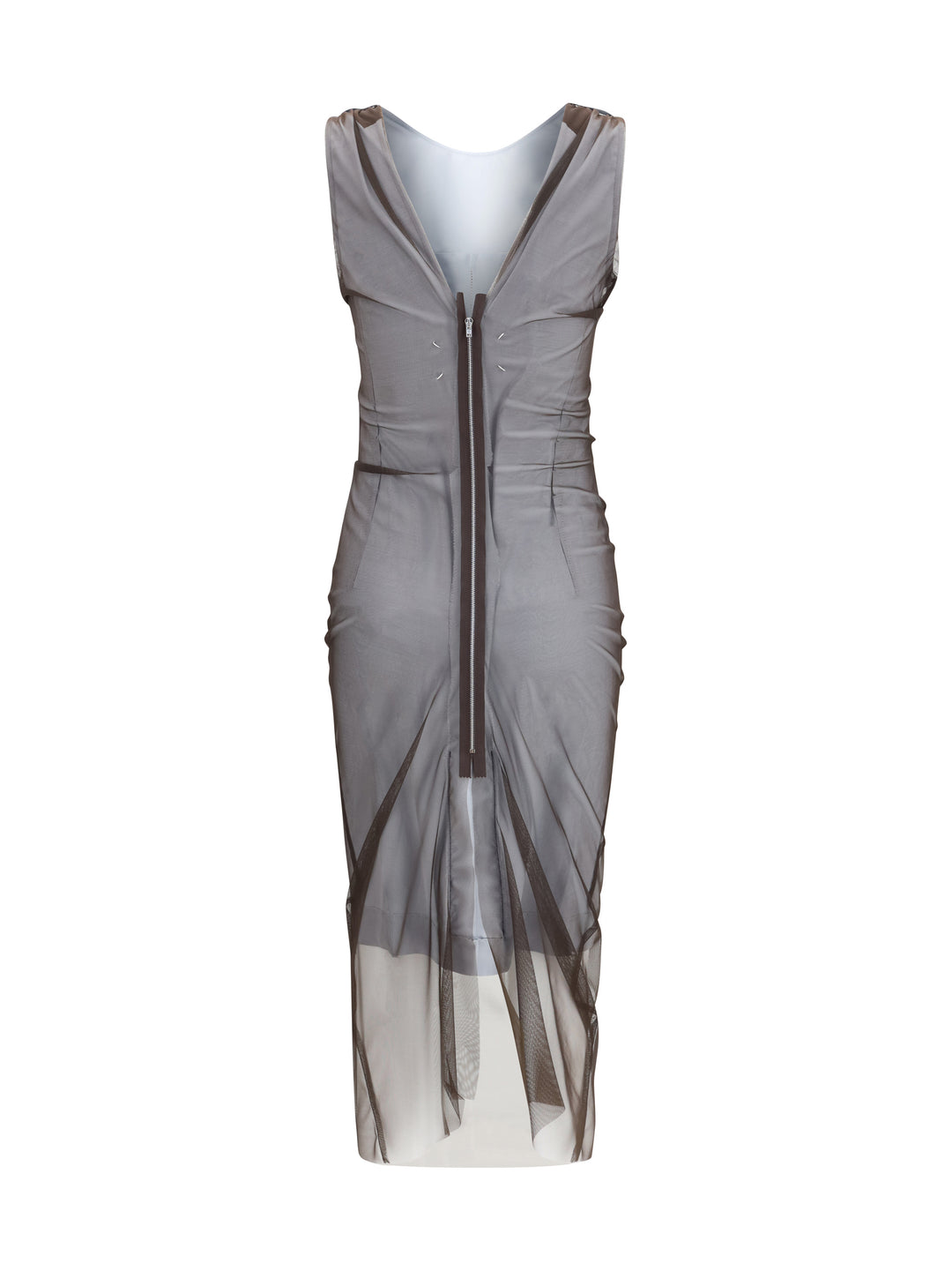 Semi-sheer midi Dress 2