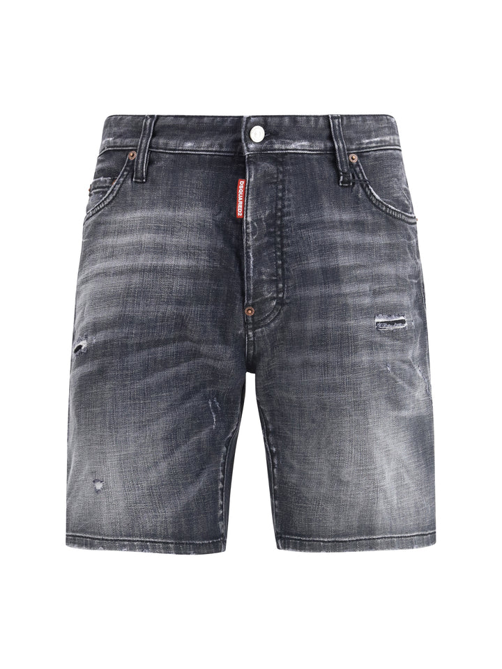 Washed Marine Shorts 1