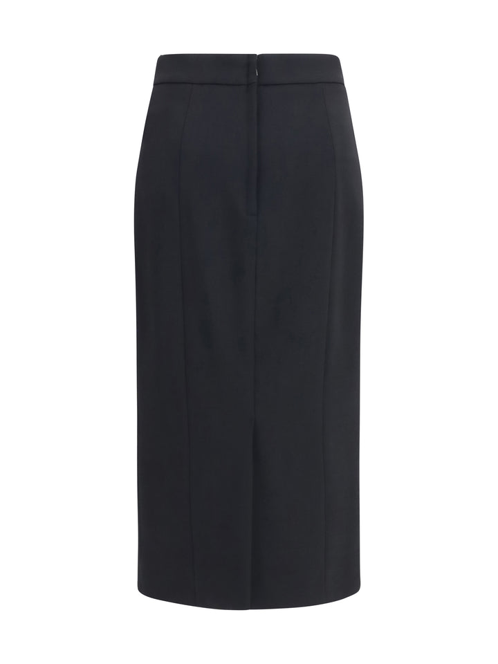 Stretch wool pencil Skirt 2