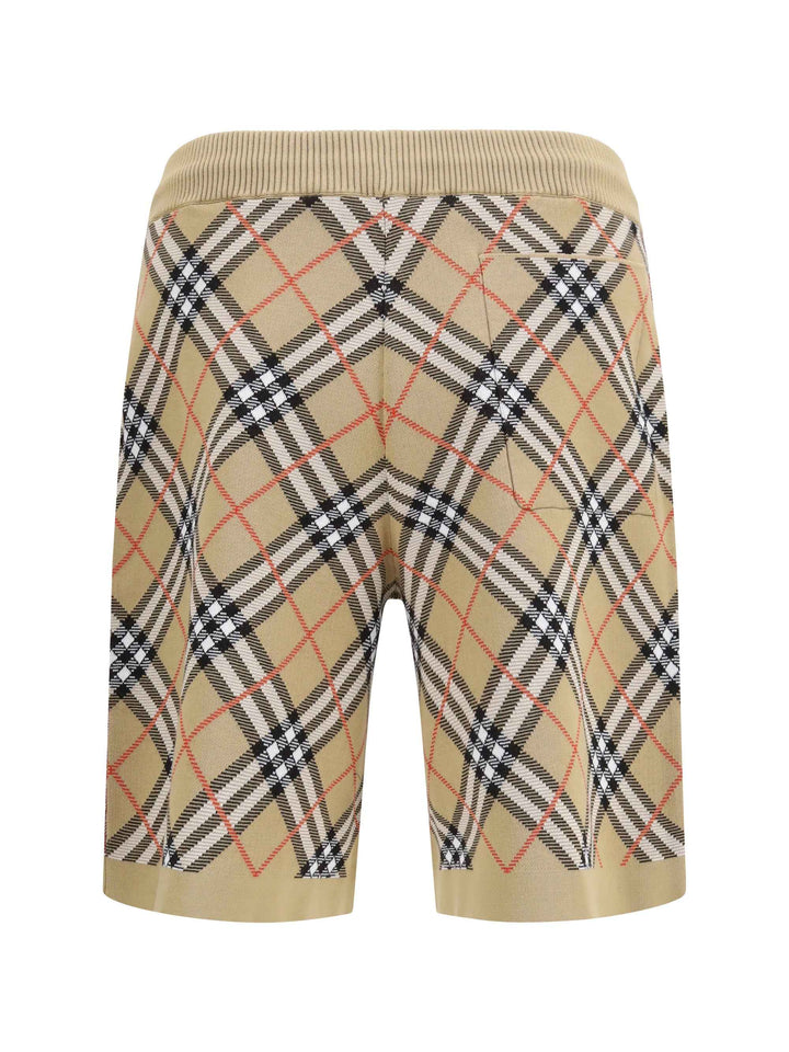 Check cotton blend Shorts