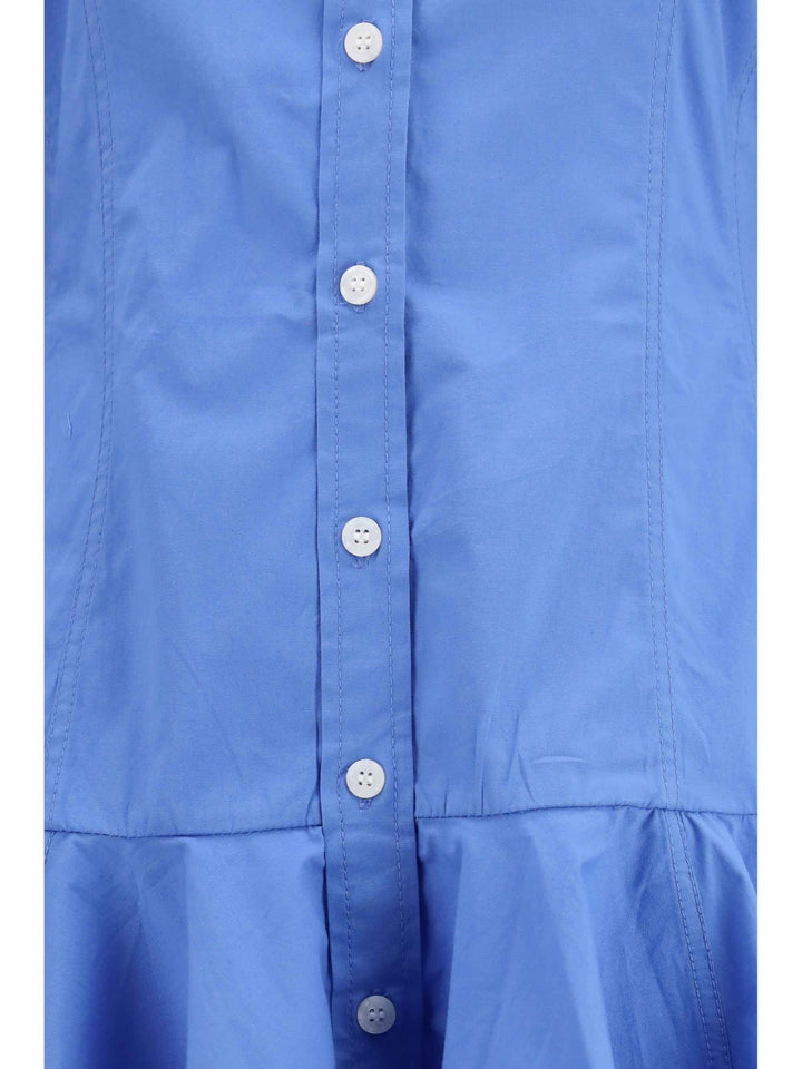 Cotton Shirt Dress with balloon skirt