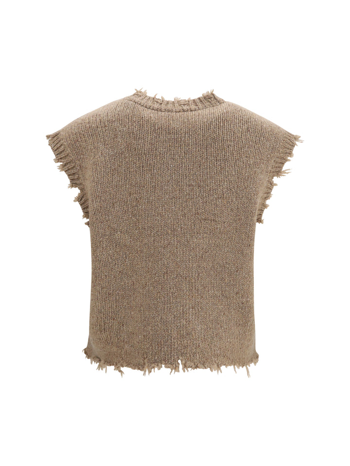 Animal-print cashmere Vest 2