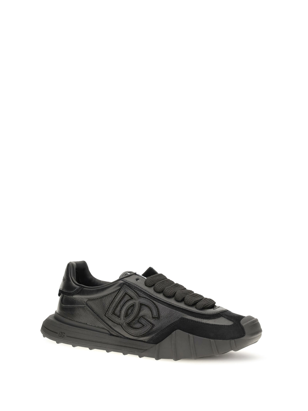 Athletic fabric and leather Sneakers 2