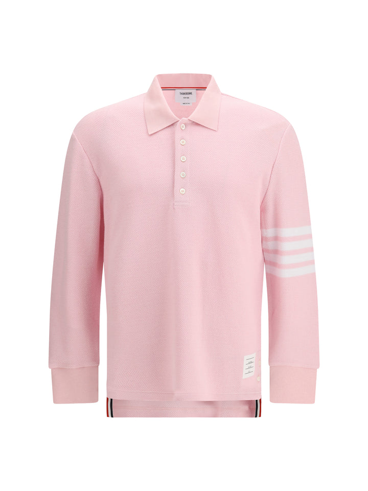 Piqué long-sleeve Polo 1