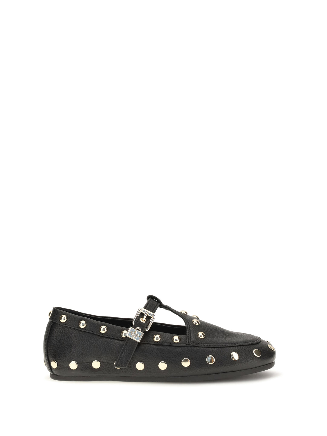 Mary Jenny studded Ballerinas in pebbled leather 1