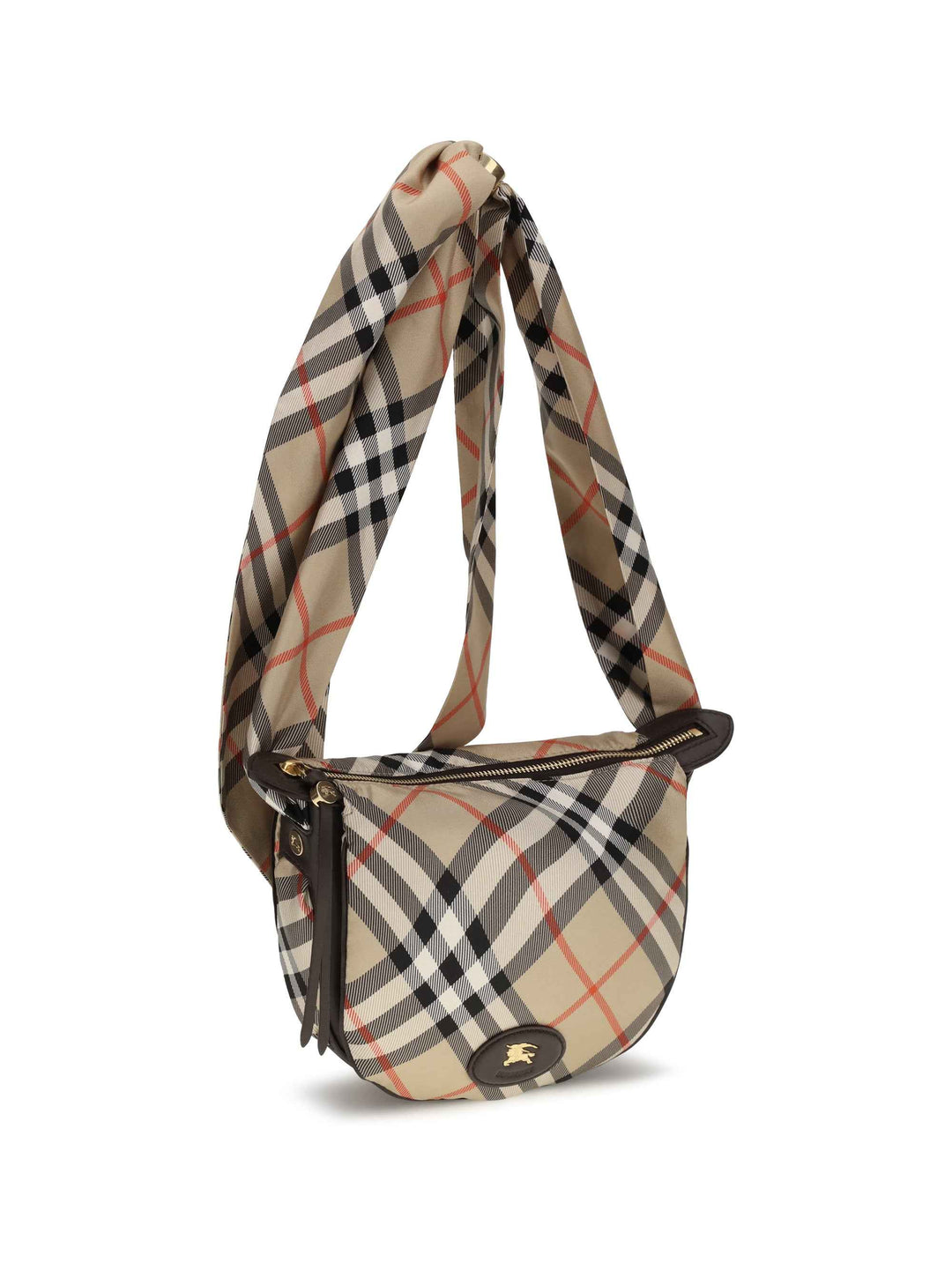 Ribbon silk twill Shoulder Bag