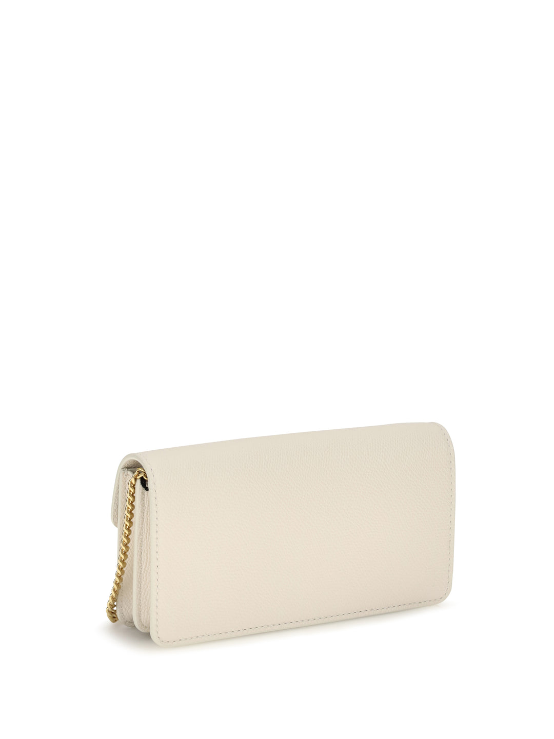 VLogo signature grainy calfskin chain Wallet 3