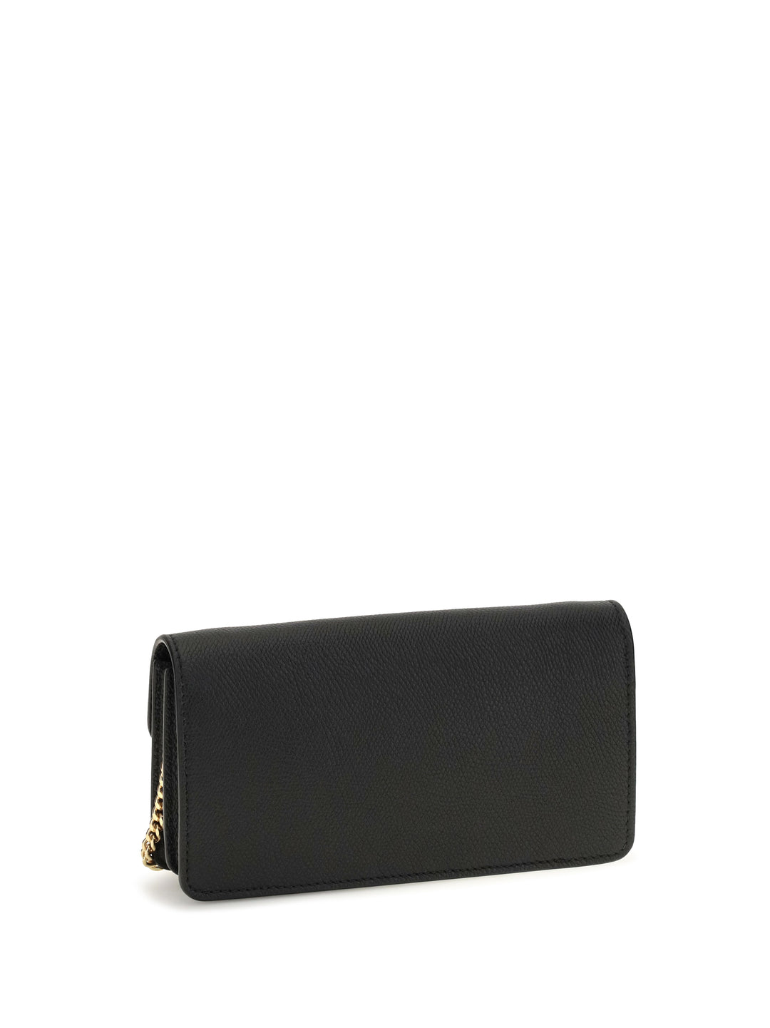VLogo signature grainy calfskin chain Wallet 3