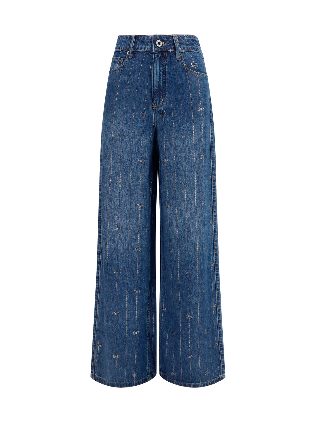 Crystal-striped Jeans 1
