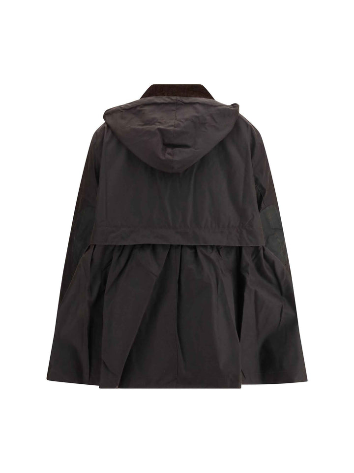 Waxed peplum Jacket by Barbour x GANNI