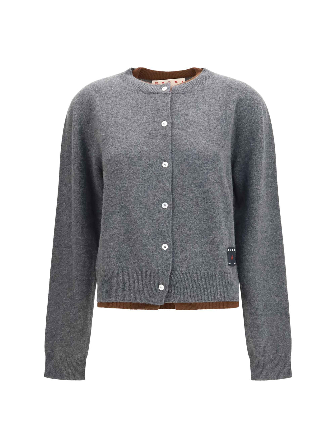 Layered effect cashmere Cardigan