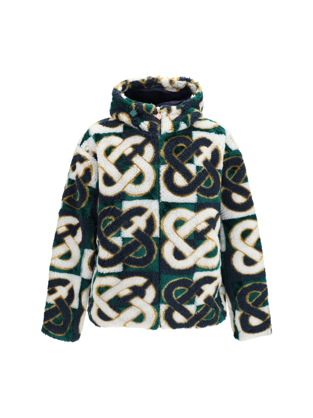 Monogram fleece Hooded Jacket 1