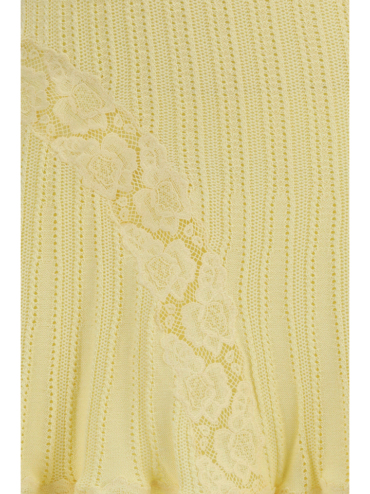 Pointelle knit mini Skirt 3