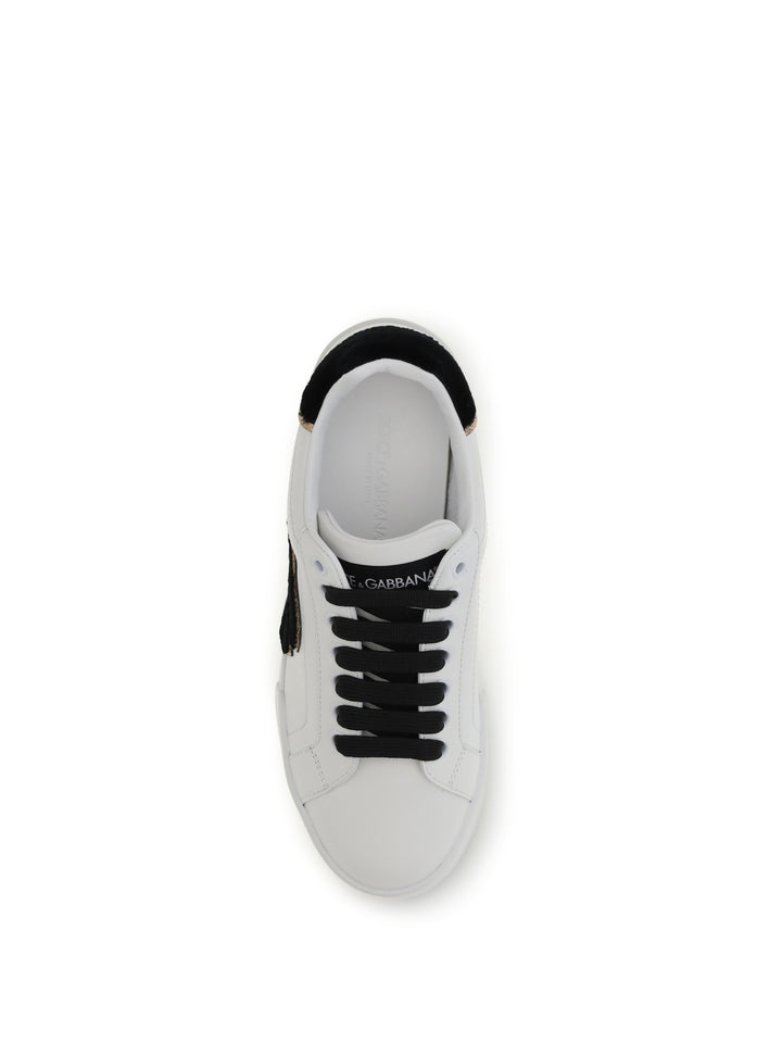 Leather Sneakers with logo 4