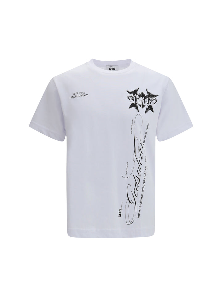 History print cotton T-shirt 1