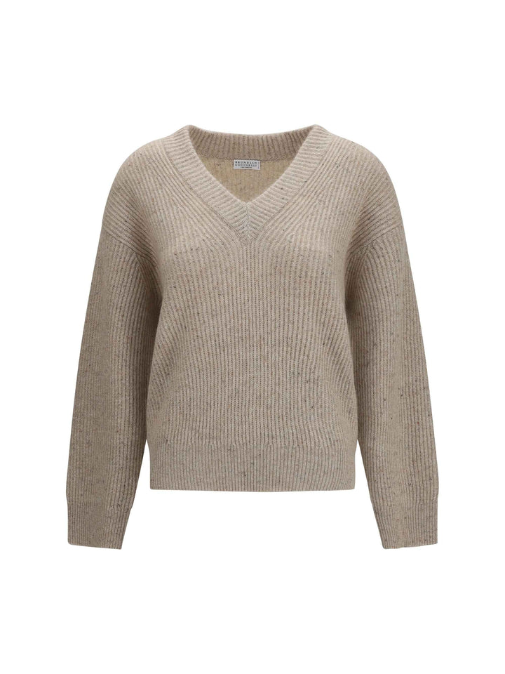 Cashmere and mohair V-neck Sweater