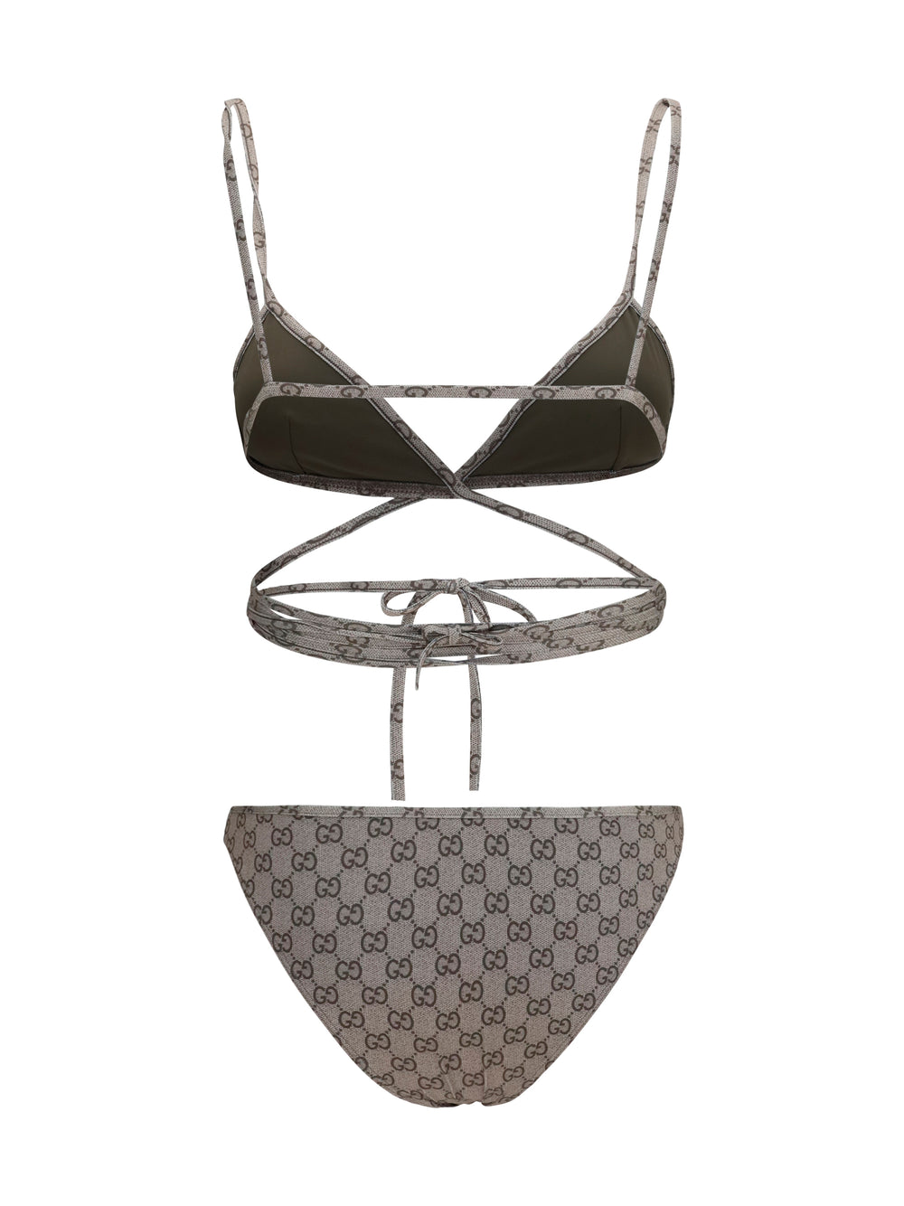 Printed stretch jersey bikini 2